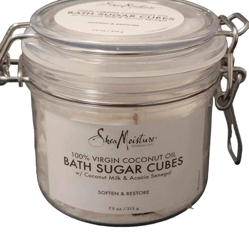 Set Of 2 Shea Moisture‎ Mint & Ginger Coconut Oil Bath Sugar Cubes